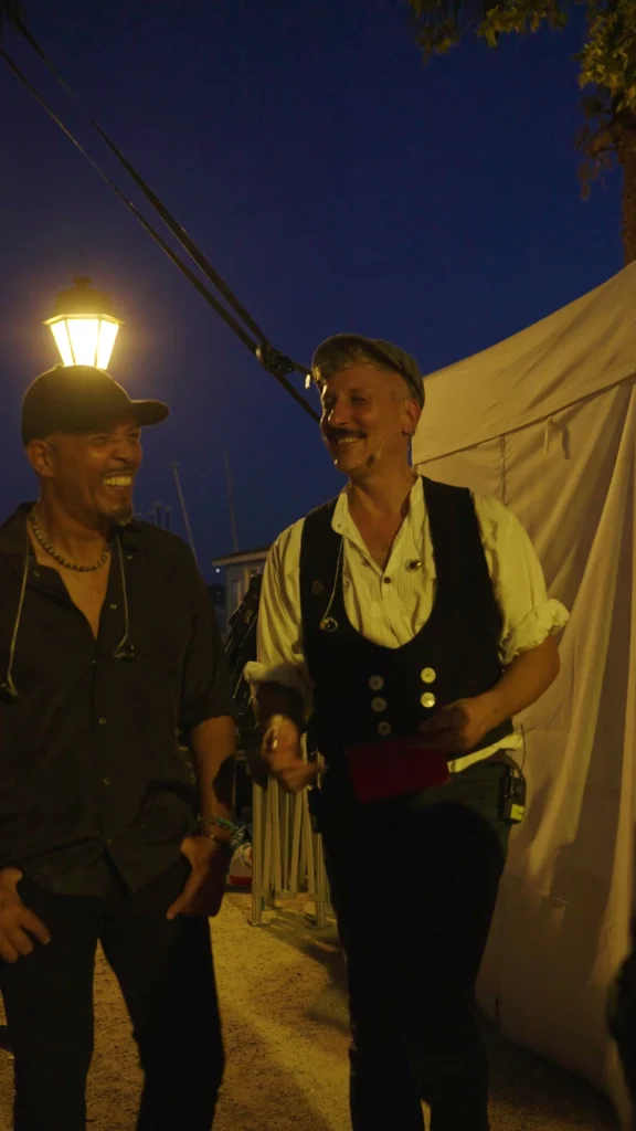 Musiciens de Celtic Kanan en coulisses avant le concert